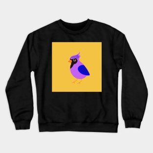 Purple black bird Crewneck Sweatshirt